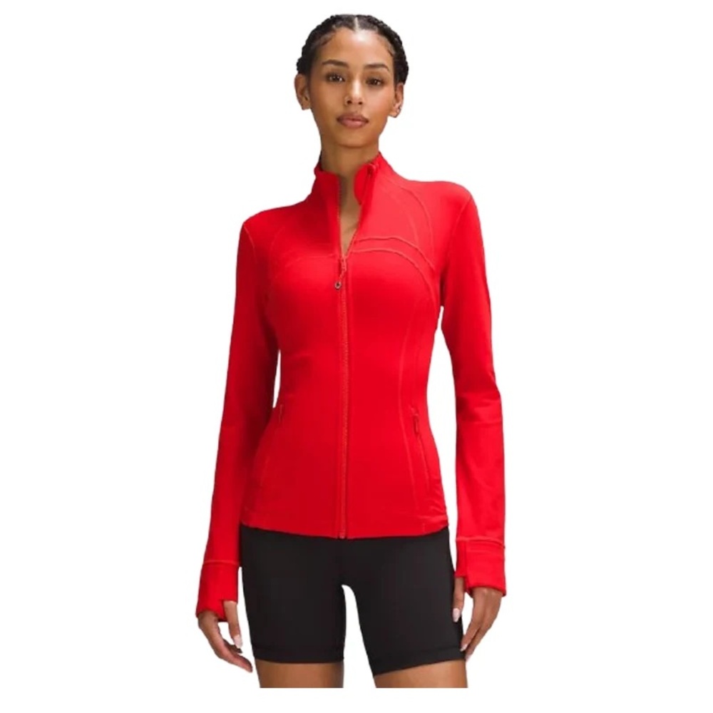 Red Lululemon Define Zip-Up Jacket